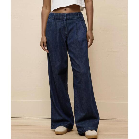 AE Stretch Super High-Waisted Ultra Wide-Leg Trouser Jean American Eagle NWT - Picture 1 of 6